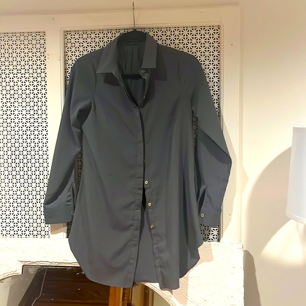 Gray Button Down BCBG shirt